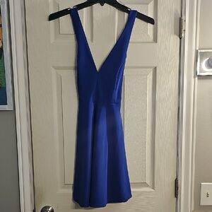 Charlotte Russe Royal Blue Backless Dress